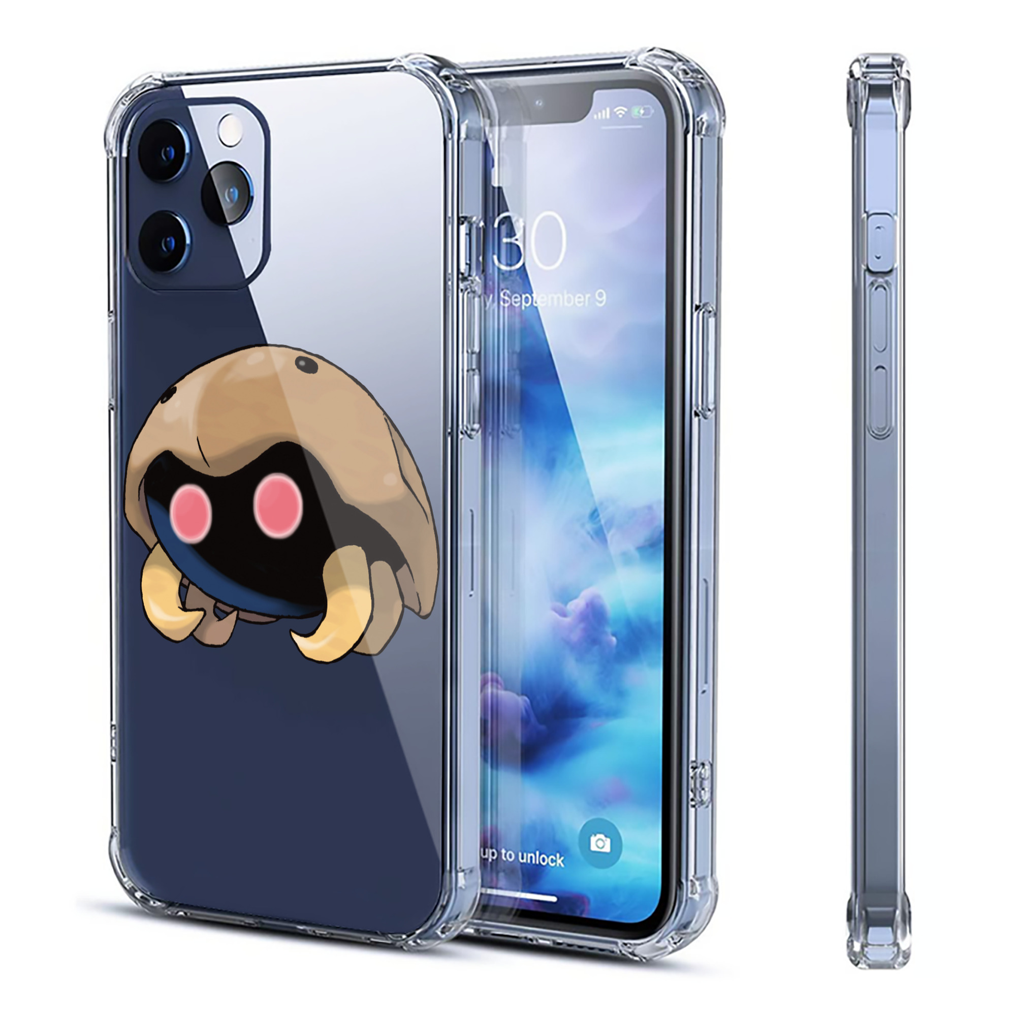 （画像用） ポケットモンスター Pokémon 【iPhone 12シリーズ対応】透明スマホケース（クリアソフトケース）
